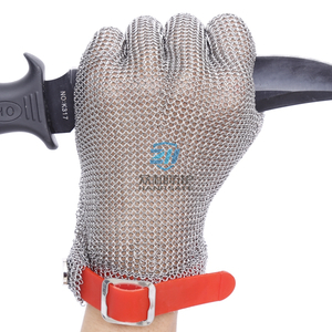 Stainless Steel Chainmail Gloves Steel Mesh Gloves for Butcher Slaughterhouse Wholesale Price Manufacturer 