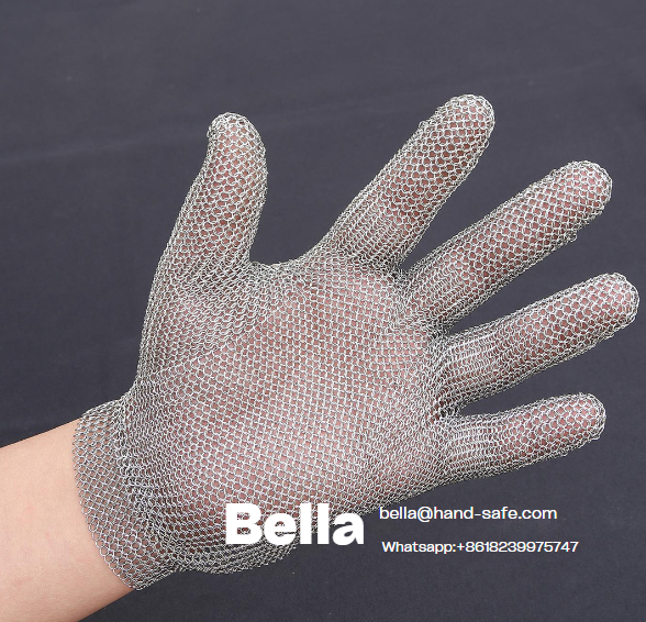 The ANSI/ISEA 105-2016 standard-stainless chainmail Metal Glove