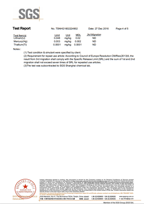 Our ring mesh gloves for hand protection has been approved by LFGB certificate