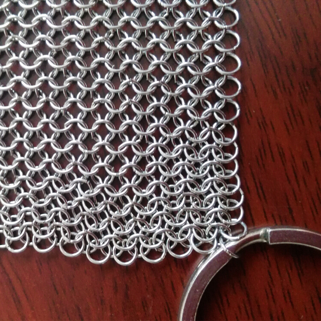 Stainless Steel Ring Mesh Chain Mail Scrubber