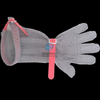 Chainmail Glove Long Cuff With EVA Strap, XXS, XS, S, M, L, XL Six Size