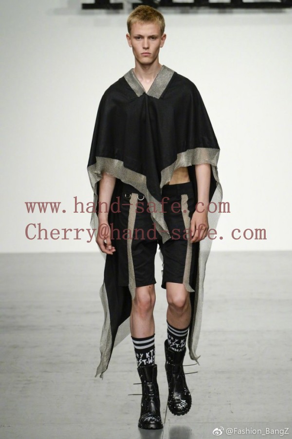 Dubetter ring mesh fashion clothes on 2017 London Fashion Week