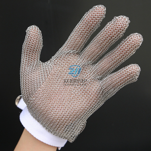Stainless Steel Cut Resistant Level 5 Chainmail Glove 