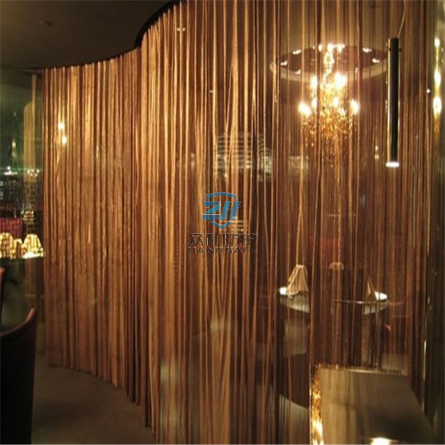 Stainless Steel Ring Mesh Curtains size and shape can be offered as wish