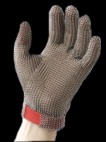 Metal Mesh Butcher Gloves-five fingers, full hand protection