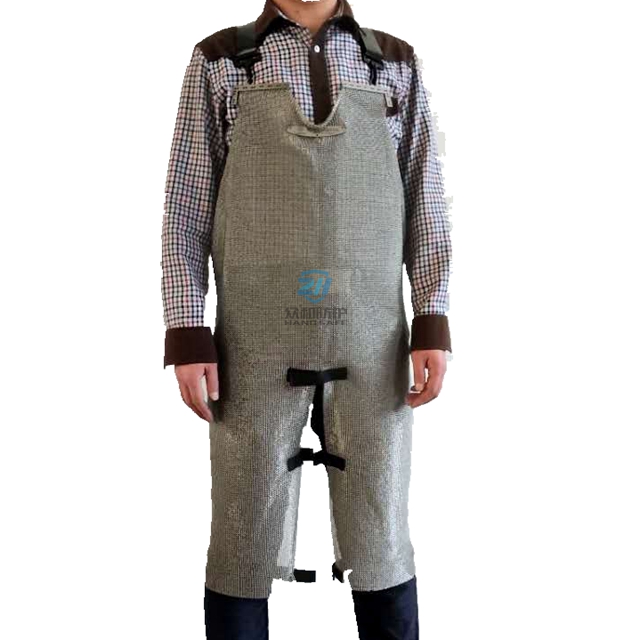 Cut Resistant Stainless Steel Apron with Split Leg Zhong He Ring Mesh