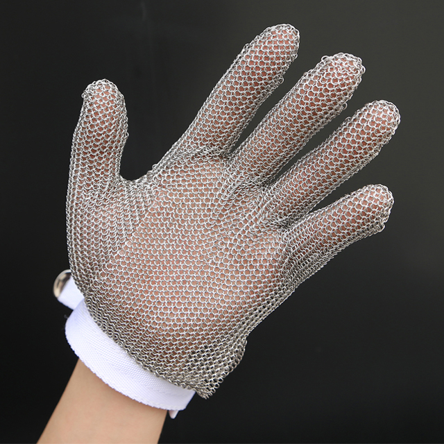 5101-Five Finger Wrist Glove With Textile Strap